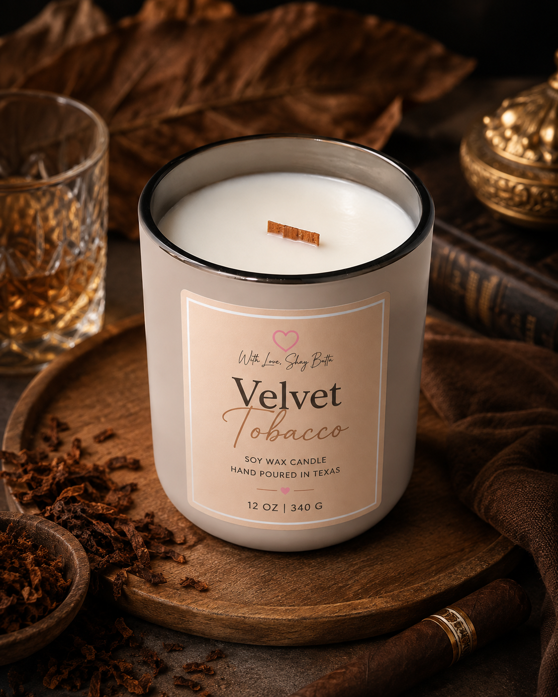 Velvet Tobacco candle 12oz